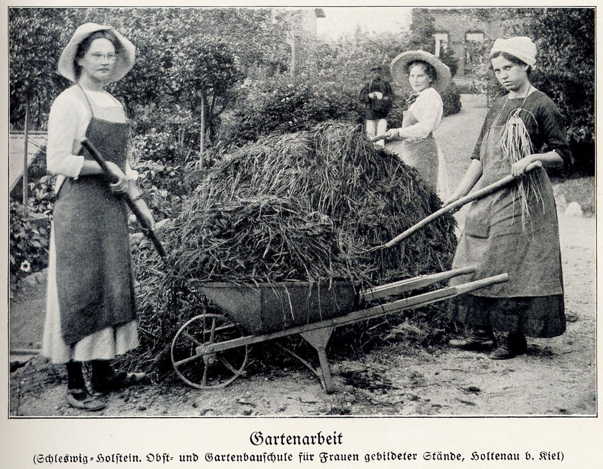 Gartenarbeit um 1900 Kompost